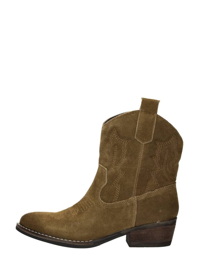 SUB55 Western boots Enkellaarsjes Hak - Middelbruin - Maat 36