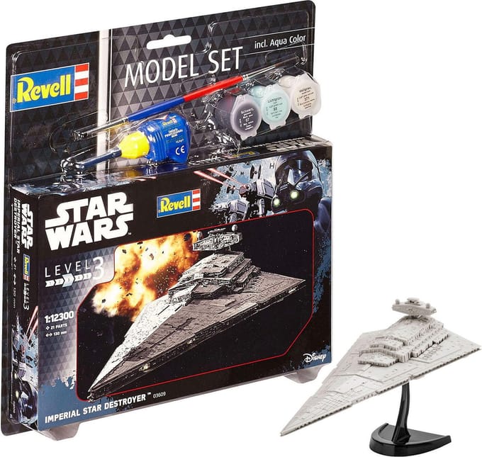 Revell Modelbouwpakket Ruimtevaart - 63609 Star Wars Imperial Star Destroyer - Model Set Plastic - 1:12300 - Modelbouw