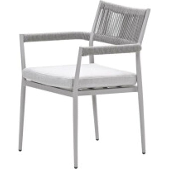 Garden Impressions Barcelona dining fauteuil - rope grey sand valley sand