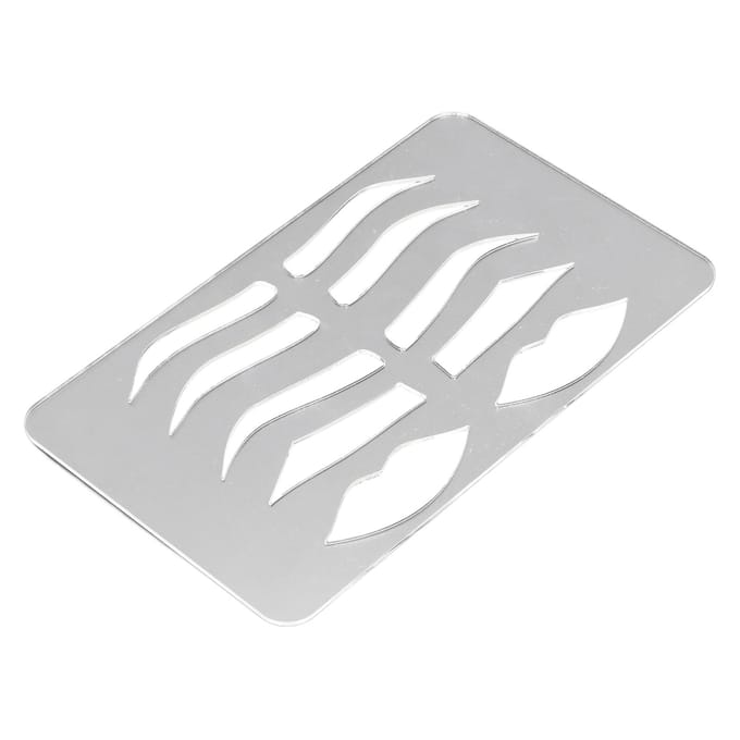 Wenkbrauw Lip Stencil Beginner Herbruikbaar Make-up Wenkbrauw Lip Sjabloon Microblading Benodigdheden voor Mannen white