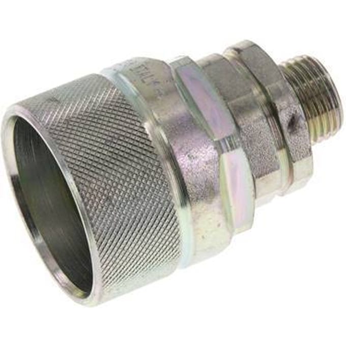 Stalen DN 12.5 Hydraulische Koppeling Insteeknippel 12 mm L Knelring ISO 14541/8434-1 D M36 x 2
