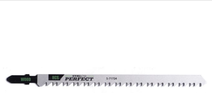 Zaag voor decoupeerzaag 2,7 x 74 mm, HCS, set van 5 stuks, Bosch STALCO PERFECT S-71708