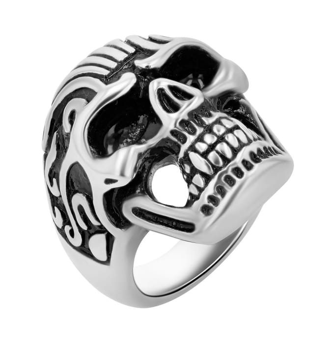AKZENT Akzent herenring Skullstorm, duurzaam