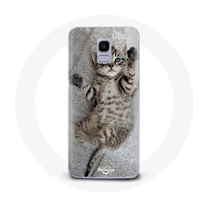 Case voor Samsung Galaxy J6 2018 Schattig Bengaals katje
