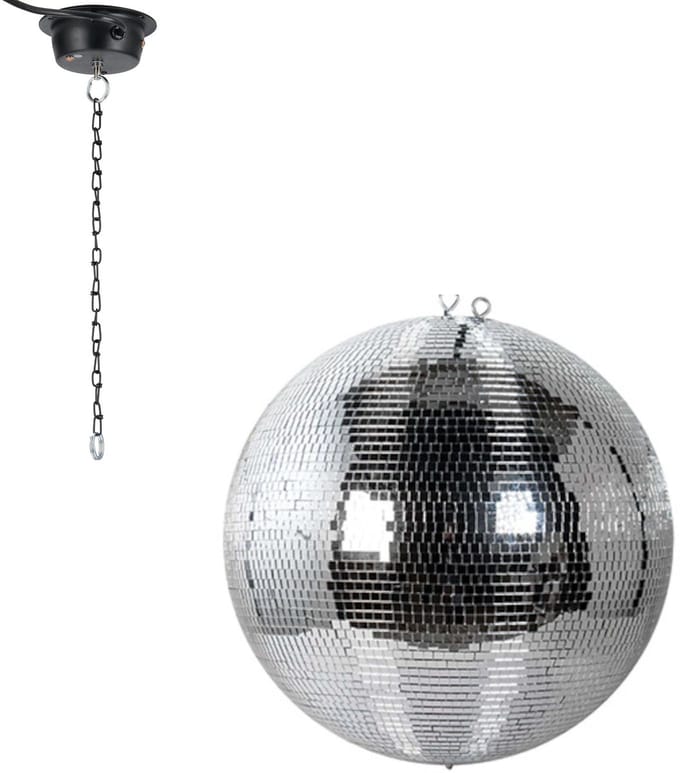 Spiegelbol 20 cm - Ayra DanceFX MB20-10x10 - Multikleur