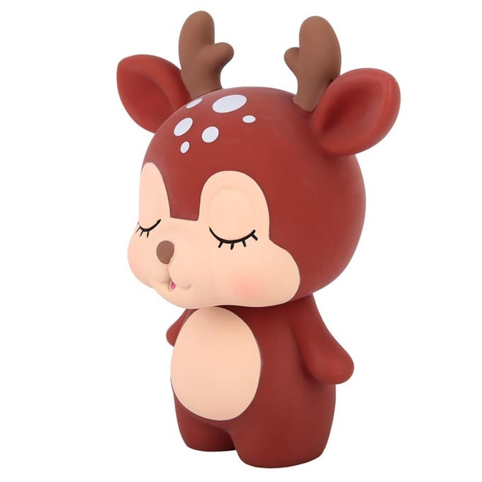 Bruine Cartoon Dier Vorm Innovatieve Spaarpot Thuisdecoratie beige