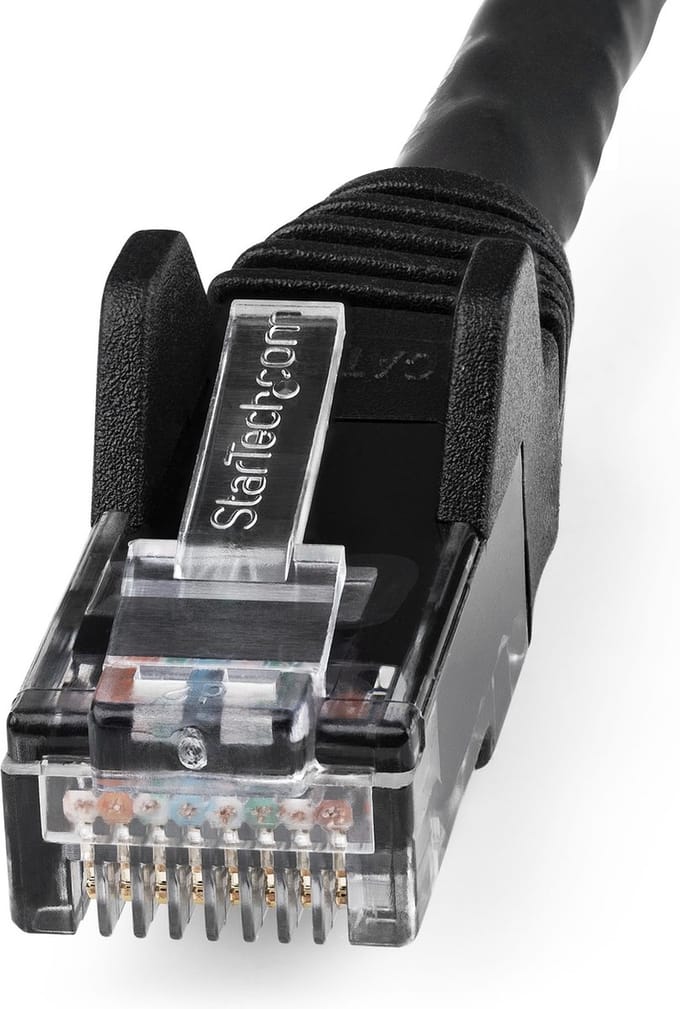 StarTech 1 meter CAT6 Gigabit Netwerkkabel - LZSH Snagless PoE - Zwart