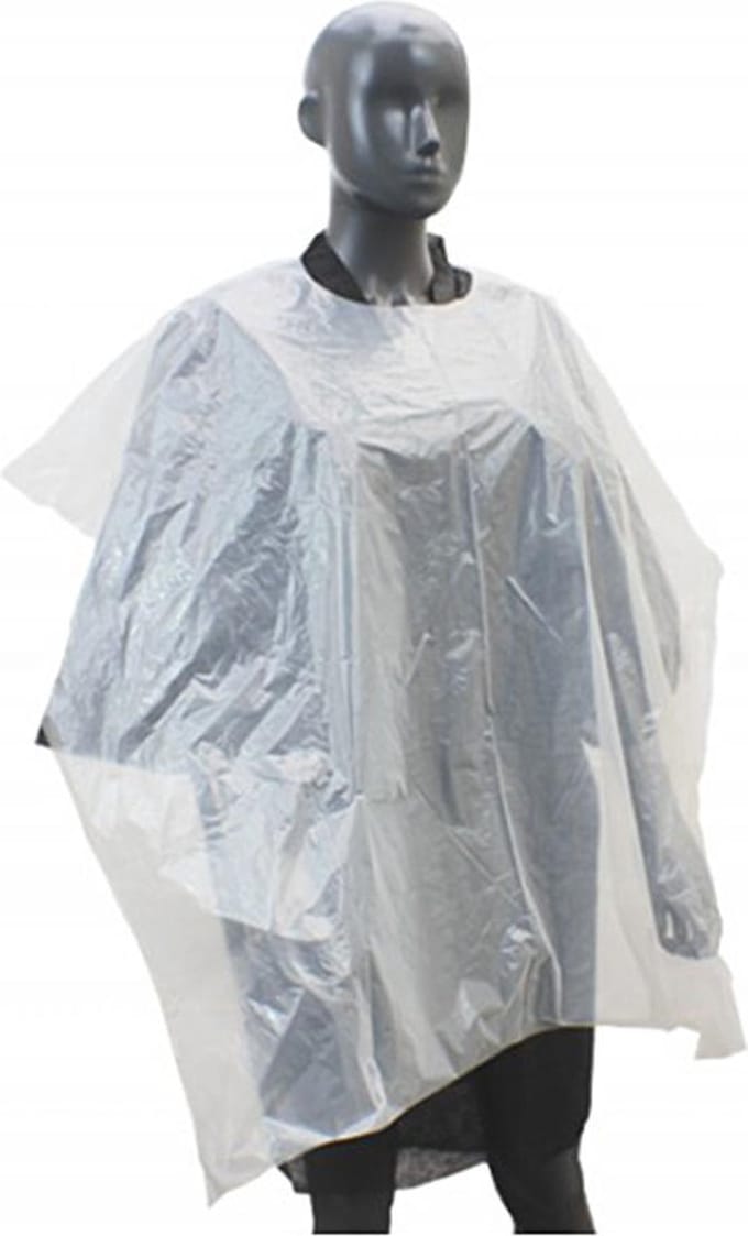 Kappers cape op rol (wegwerp) 85x110cm (25stuks)