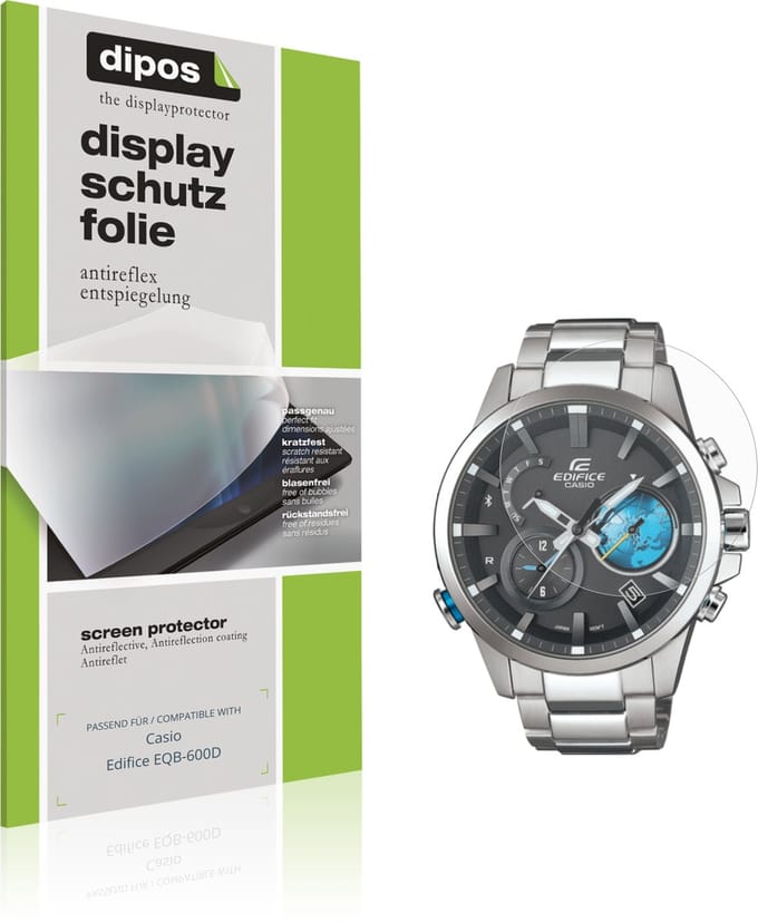 dipos – 6x Matte Beschermfolie geschikt voor Casio Edifice EQB-600D | Krasbestendige & antireflecterende Screenprotector Ultra-Thin