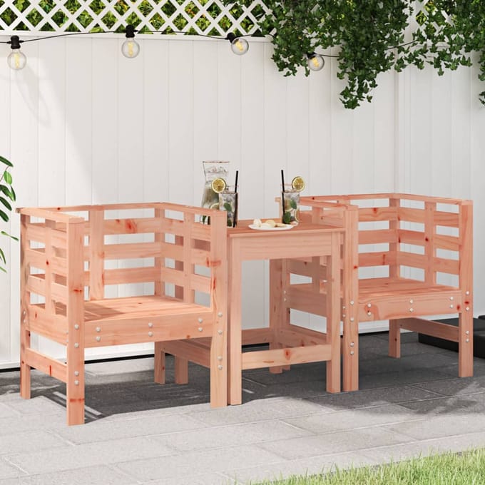 vidaXL - Tuinstoelen - 2 - st - 61,5x53x71 - cm - massief - douglashout