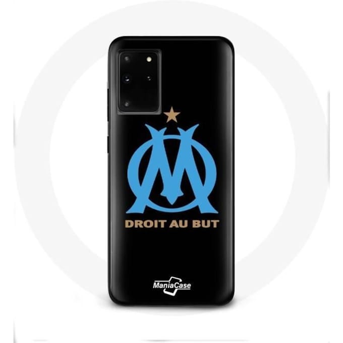 Coque - Olympique de Marseille - Samsung Galaxy S11 Plus - Noir - Logo - Protection chocs noir