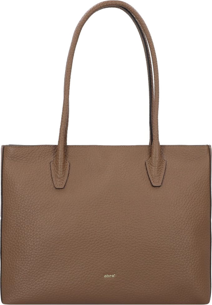 abro Leren Schoudertas Leather Ranger Smith Shopper X-Bag Camel Bruine