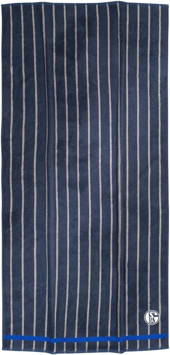Grote Badhanddoek Voetbalclub Blauw Wit Gestreept 70x140 cm