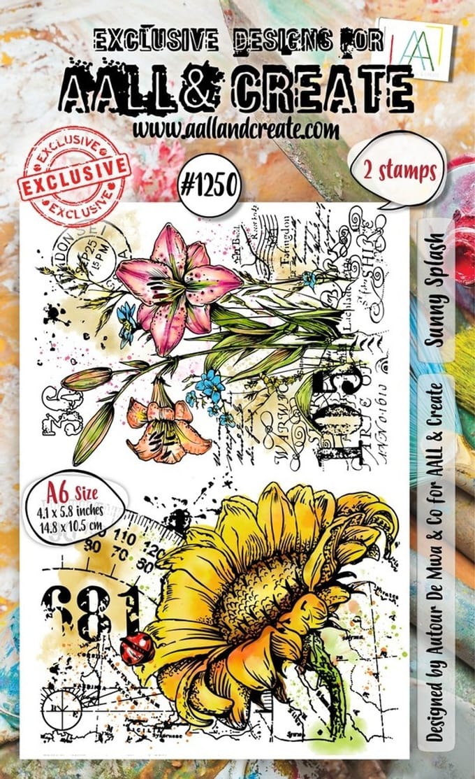 Aall & Create clearstamp A6 - Sunny splash
