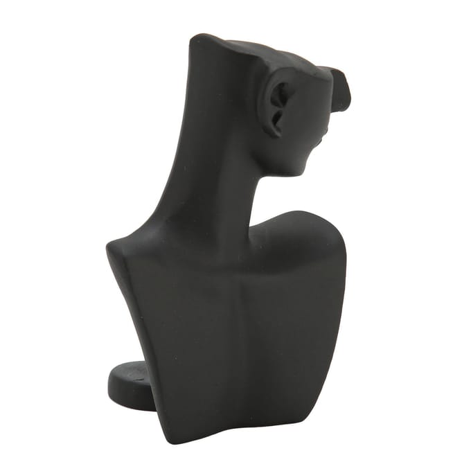 Halsketting Display Buste Hars Ketting Sieraden Display Mannequin Standaard voor Hanger Oorbel S Zwart gray