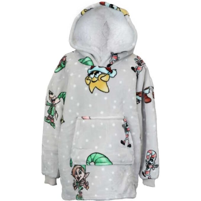 Unique Living - Hoodie Xmas Natale - 60x67cm - Grijs