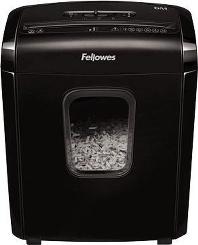 Fellowes 6M - Papierversnipperaar - P4 mini-cut snippers - 6 vel