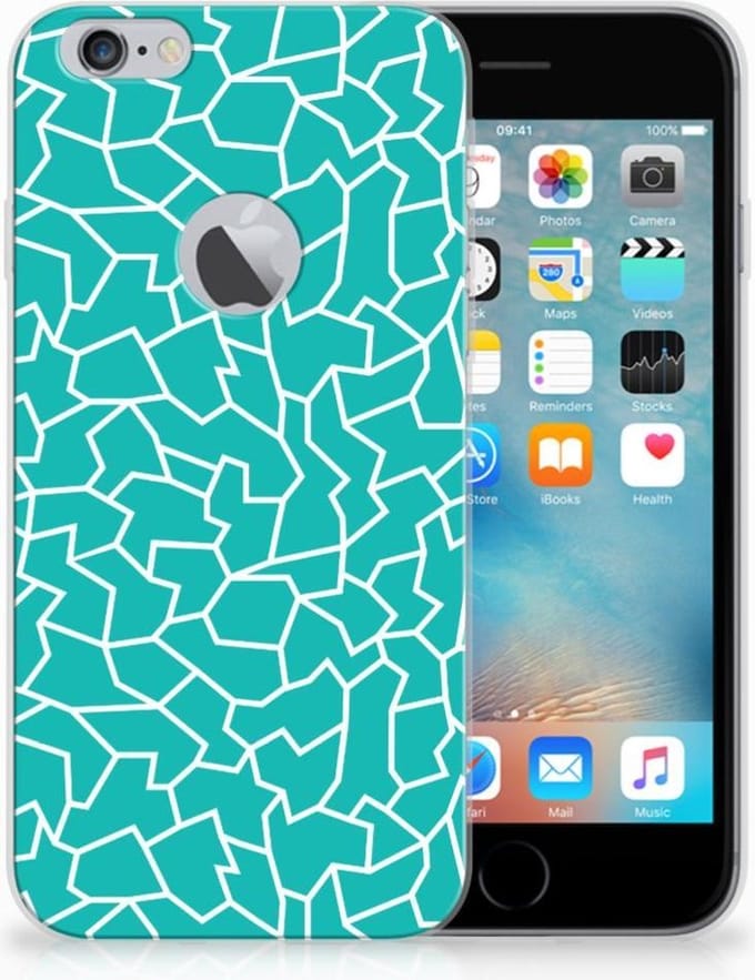 Apple iPhone 6 Plus | 6s Plus Hoesje maken Cracks Blue