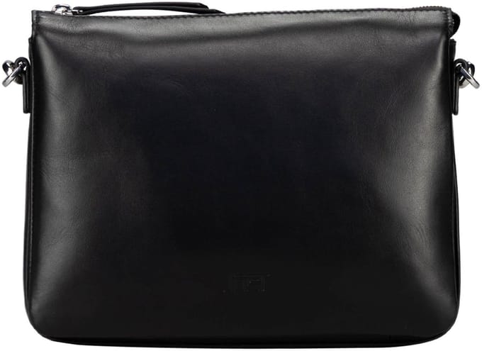 JOST Leren schoudertas Arva Shoulder Bag Black zwart
