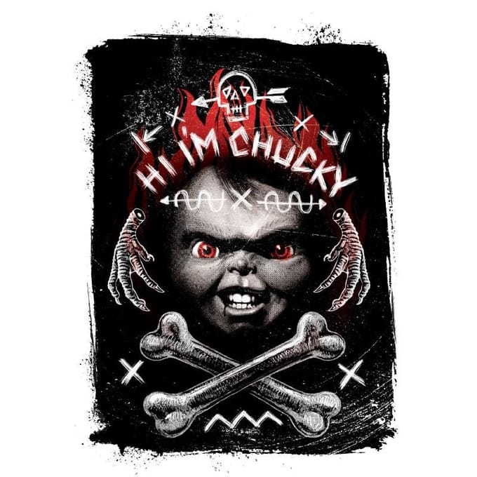 Chucky Hi I'm Chucky T-shirt - Wit - S