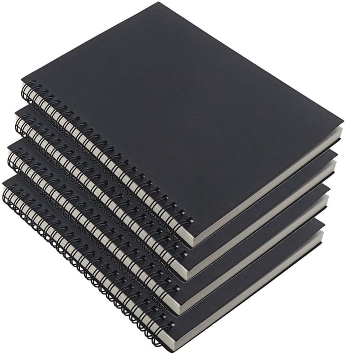 Dailygoods- Schetsboek A5 - 100 Pagina's - Kraft Cover - Spiraal