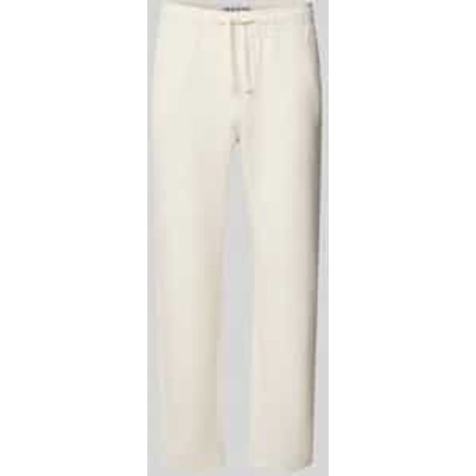 Broek met elastische band en tunnelkoord