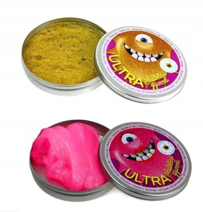 Ultra Clay met glitter - Diverse kleuren - Blik van 80 g