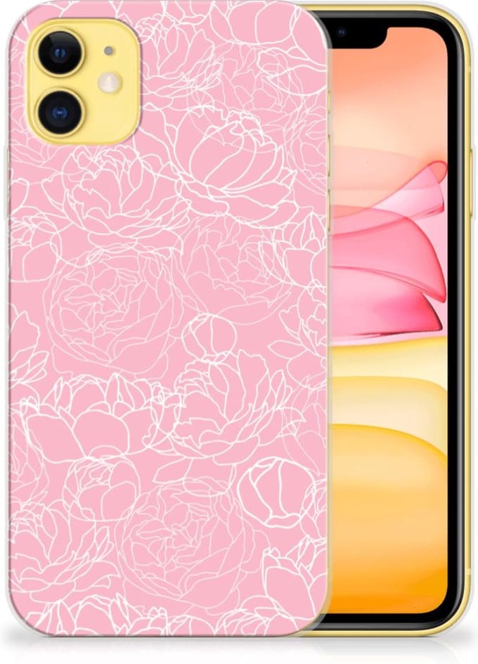 Apple iPhone 11 TPU Case White Flowers