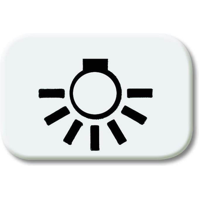 ABB Busch-Jaeger 2525 LI-214 Lichtsymbool R-Alpin Wit - 2CKA001433A0028 [5 stuks]