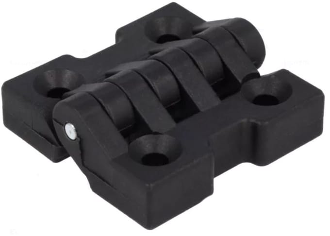 Scharnier – polyamide – zwart – 47 × 48 mm