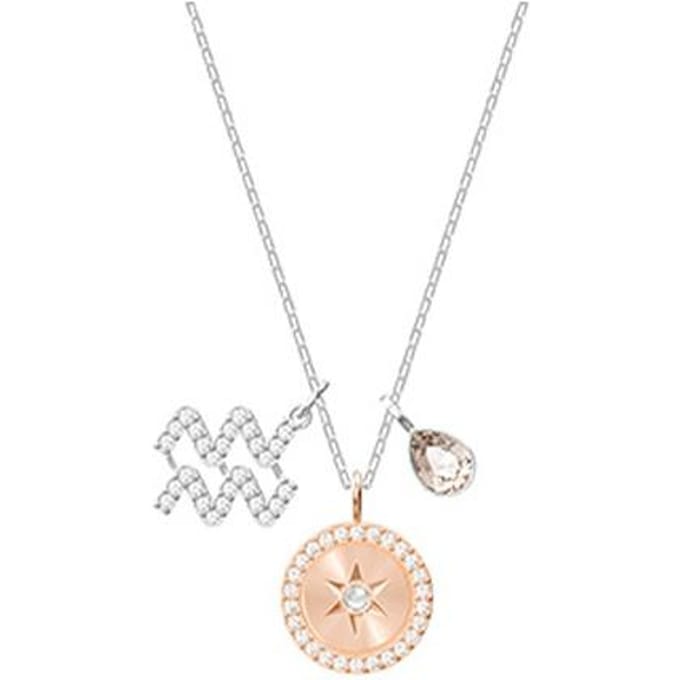 Swarovski Zodiac Twaalf Sterrenbeelden Ketting Waterman Damesketting Grijs 5349213 Box (Random Color) white