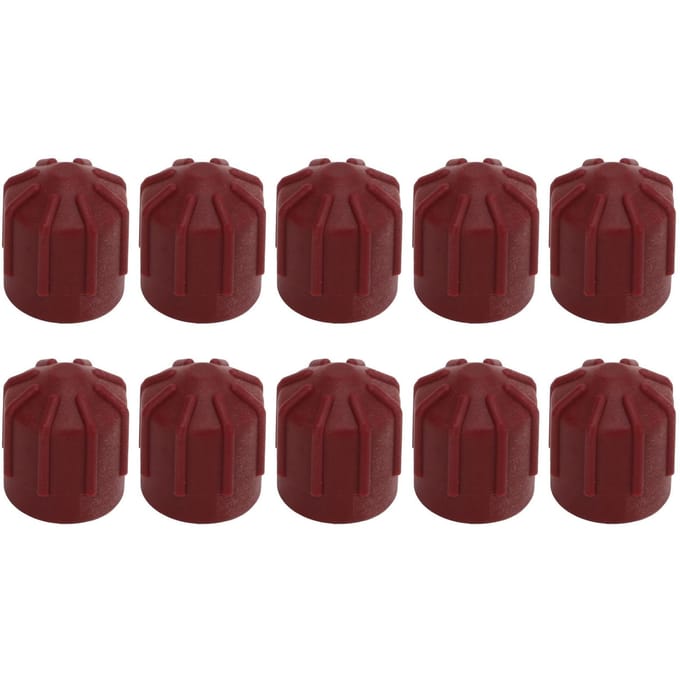 50 stuks Airconditioning Ventieldop ABS Afdekking M10X1 Universeel Ontwerp voor Automotive brown