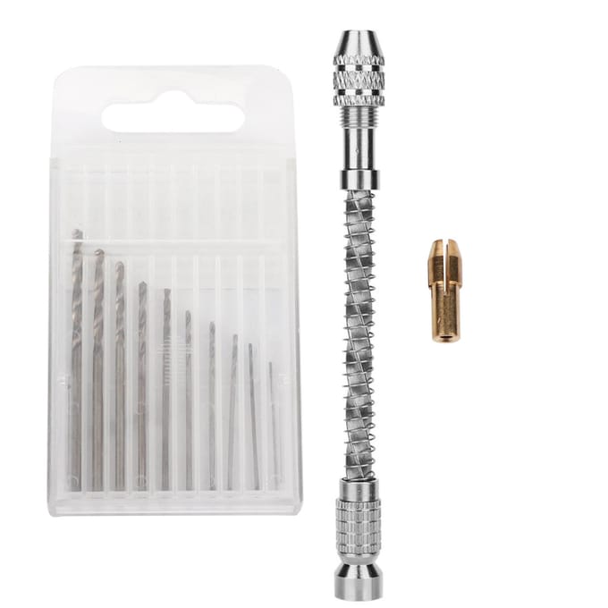 Draagbare Semi-Automatische Pin Vise Hand Draai Boor Bit Sieraden DIY Maken Bewerkingstool