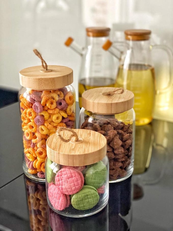 Pasabahce Woody – Voorraadpot Met Bamboe Deksel – 1130 ML