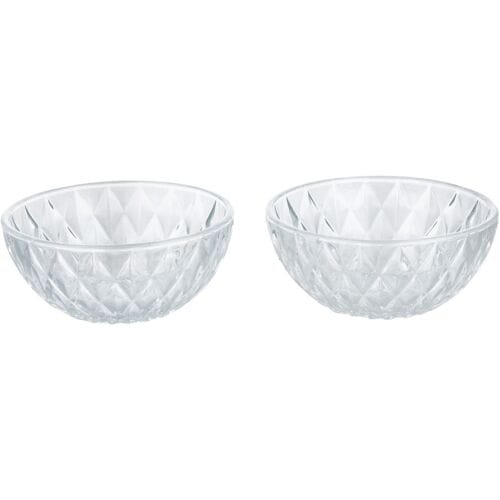 SILVERCREST Set van 2 glazen ijscoupes of schaaltjes (Schaal/transparant)