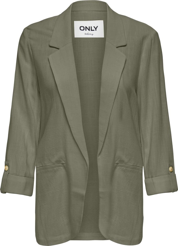 Only Blazer Onlsiesta 3/4 Open Lin Bl Blaze Tlr 15322274 Deep Lichen Green Dames Maat - W38