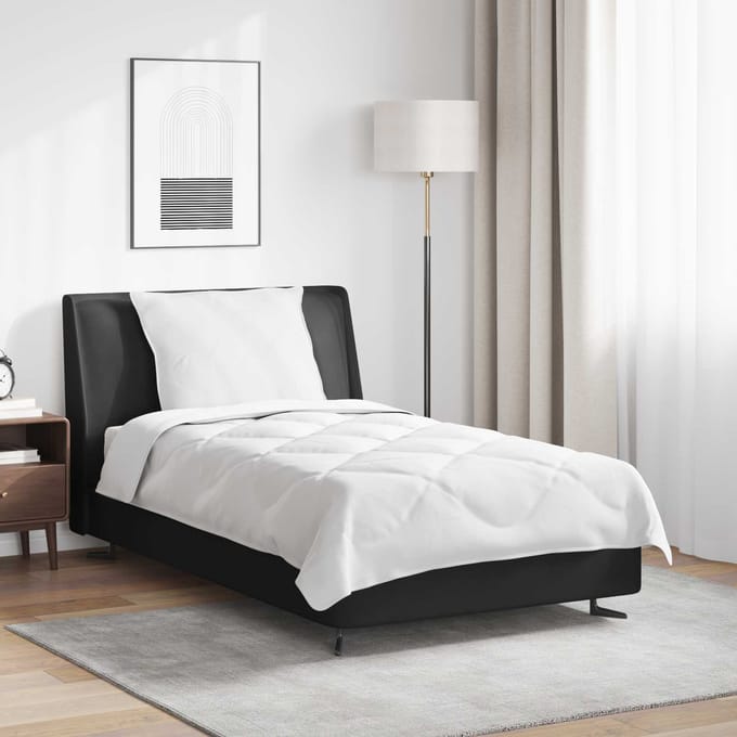 vidaXL - All-Season - Deken - met - kussen - 2 - st - Wit - Microvezel