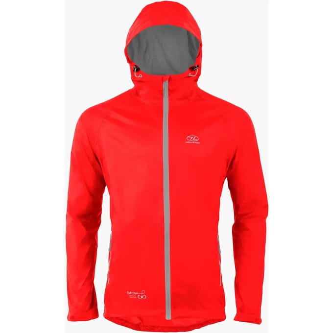 Highlander regenjas Stow & Go Maat S - rood