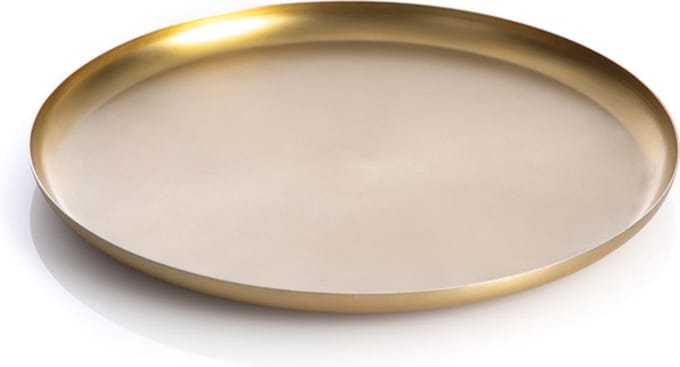 XLBoom Bao Dienblad Small - RVS - Rond - Goud - Ø 25 cm