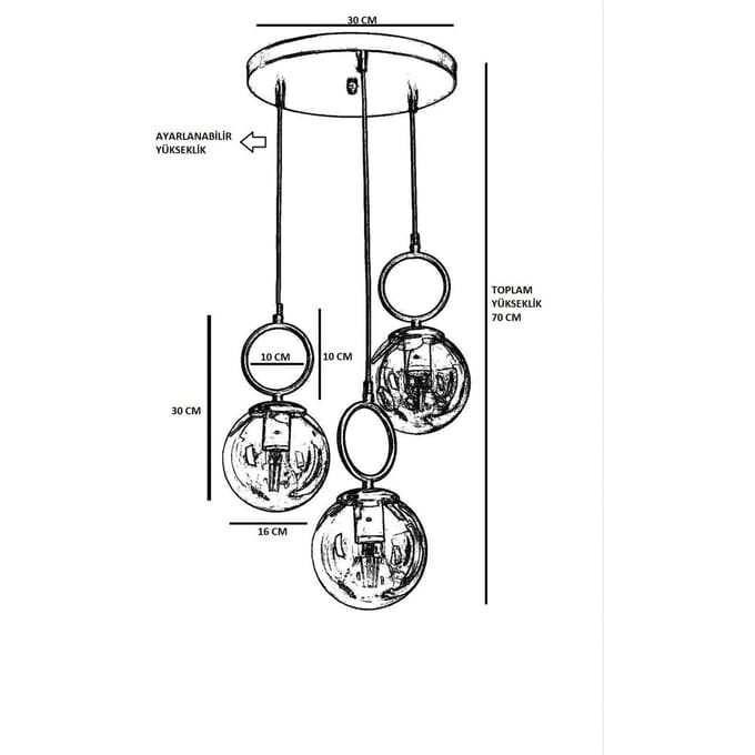 Hanglamp Marina 3-lichts | Opviq