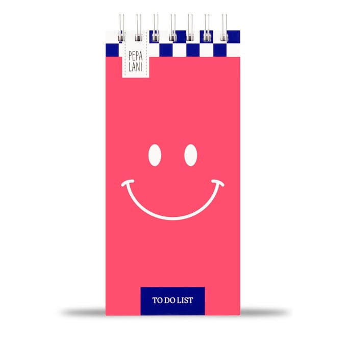 Pepa lani to do list - smiley pink