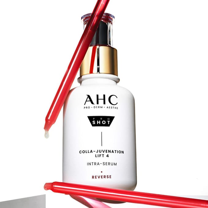 AHC Pro Shot Colla-Rejuvenation Lift 4 Intra-Serum 40ml Speciale Set (+Oogcrème 10ml) gray