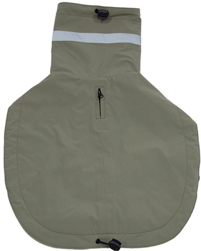 Jack and Vanilla Dogwalk Jas - Regenjas - Kleur: Olijfgroen - Maat S - 33 cm
