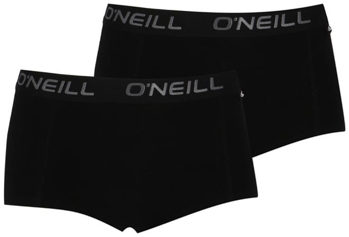 Dames boxershorts | Shorty | Uni | Merk: O’Neill | Kleur: Zwart | Maat: S t/m XL | 6 pack