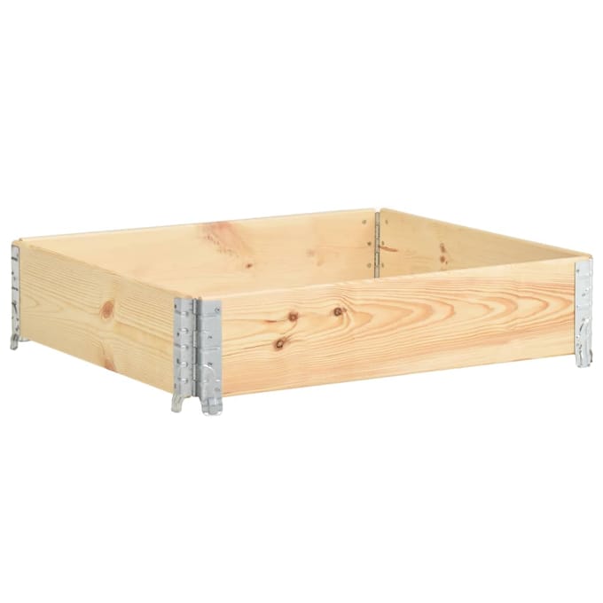 vidaXL - Palletopzetrand - 100x100 - cm - massief - grenenhout
