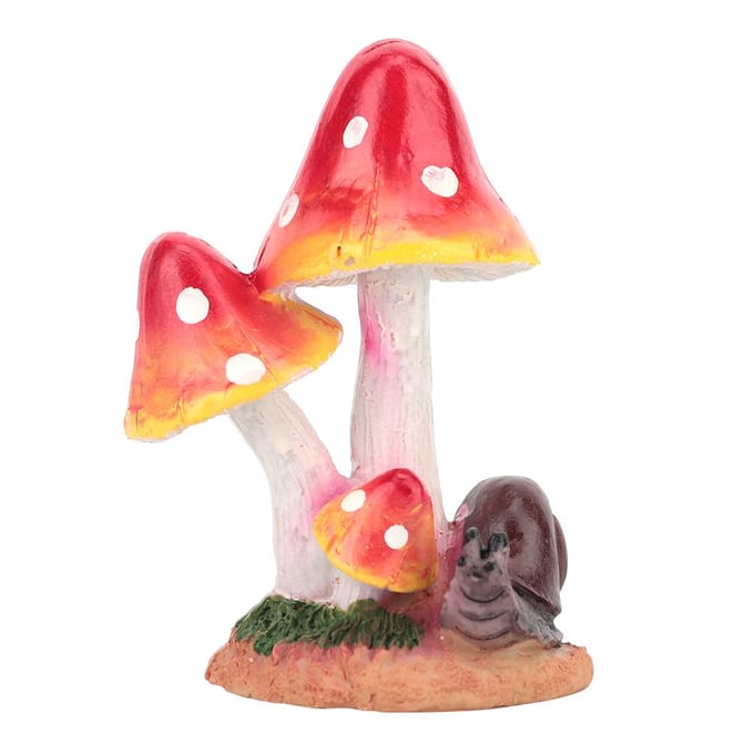 Décorations de Pelouse Champignons Animaux Mignons Jardins Ornements de Cour(rouge) red