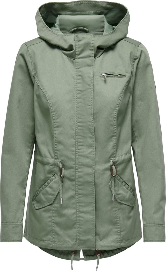 Only Jas Onllorca Canvas Parka Cc Otw Noos 15216452 Hedge Green Dames Maat - M