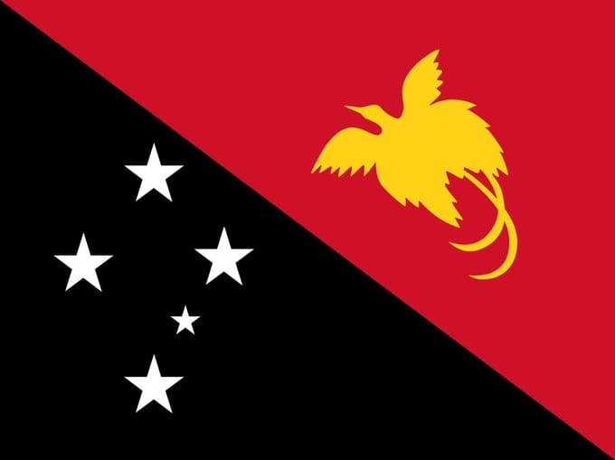 Vlag Papoea-Nieuw-Guinea 70x100cm