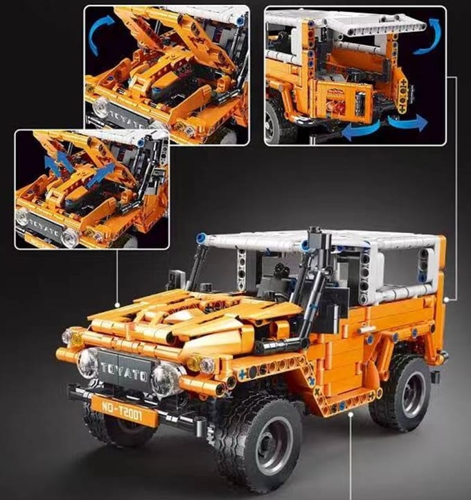 TGL T2001 Toyota J40 Pull back car