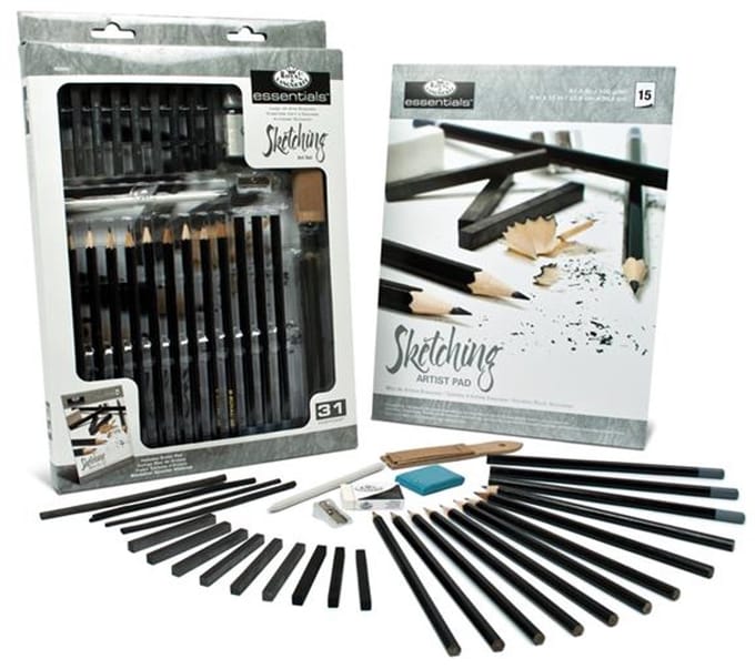 R&L Sketching Art Set RD 842L - 31 Pack